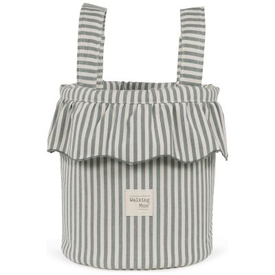 Sac Bucket Praliné Rayures Matcha Walking Mum