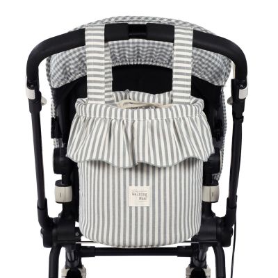 Sac Bucket Praliné Rayures Matcha