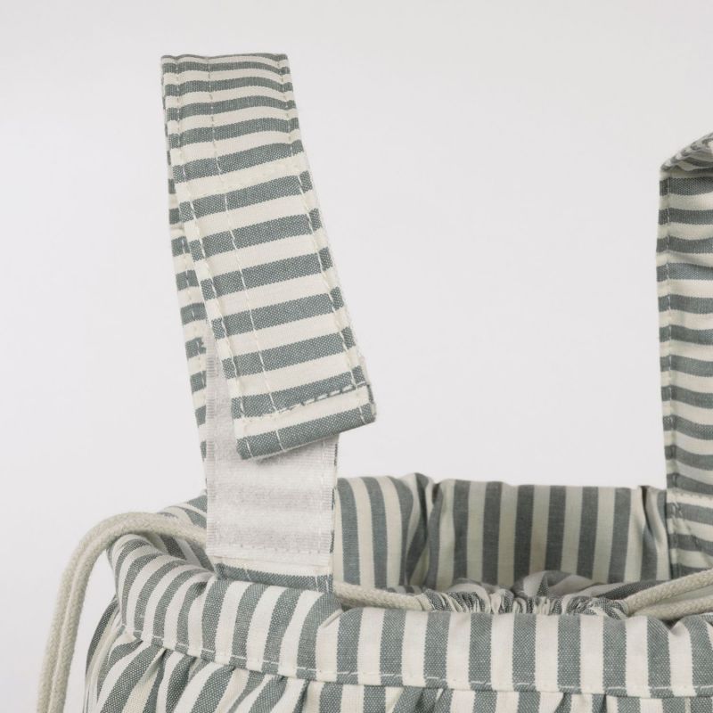 Sac Bucket Praliné Rayures Matcha Walking Mum Ambiance 9