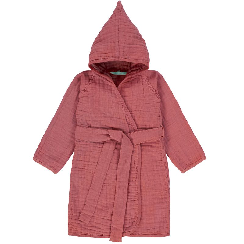 Peignoir en mousseline de coton bois de rose (2-3 ans) Lässig