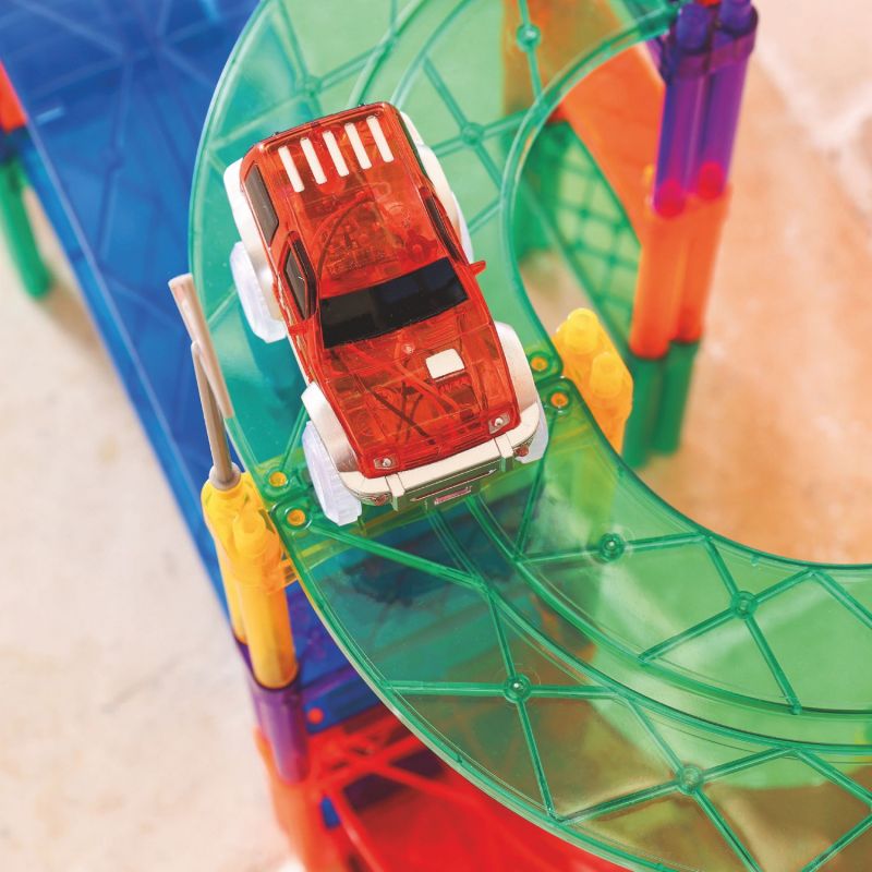 Voiture pour circuit magnétique Rouge Cleverclixx Ambiance 4