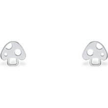 Boucles d'oreilles Mini Coquine champignon (argent 925°)  par Coquine