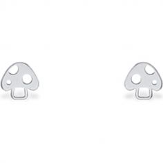 Boucles d'oreilles Mini Coquine champignon (argent 925°)