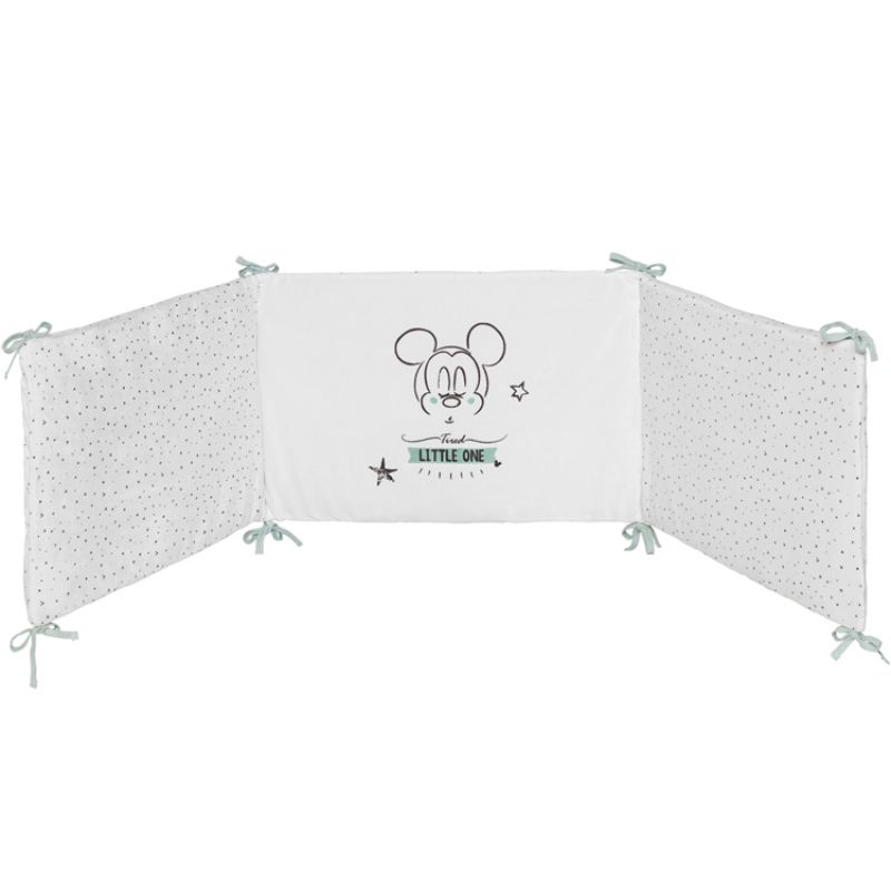 Tour de lit adaptable Mickey Little one (pour lits 60 x 120 et 70 x 140 cm) Babycalin
