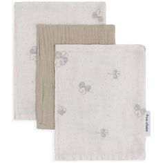 Lot de 3 gants de toilette Tender Beige-Clover - Baby's Only