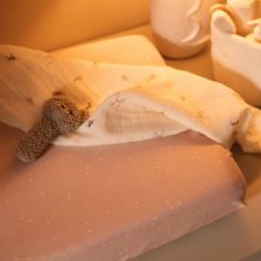 Housse de matelas à langer en jersey Wild Rose (50 x 70 cm)