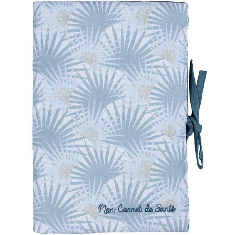 Protège carnet de santé Palmier céladon BB & Co