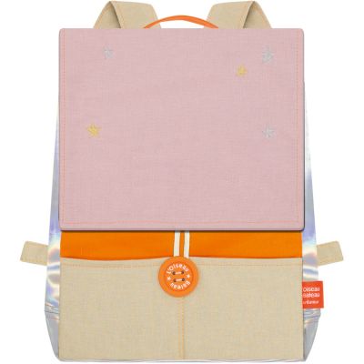 Sac à dos Astro orange et poudre L'oiseau bateau