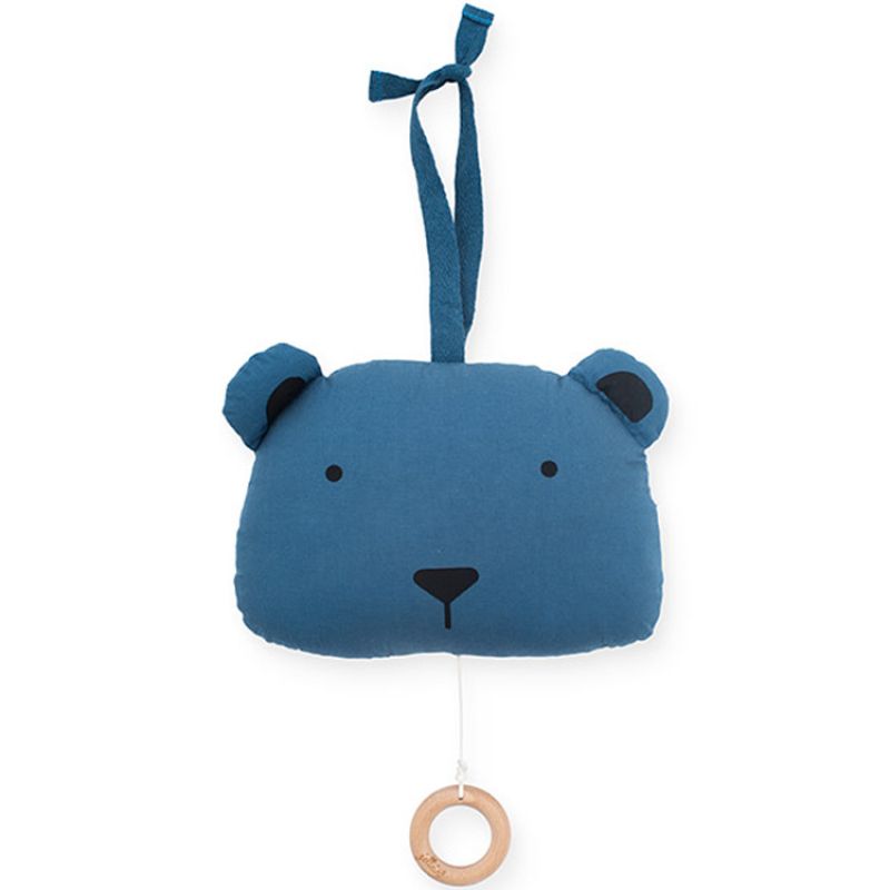 Peluche musicale à suspendre ours bleu (20 cm) Jollein