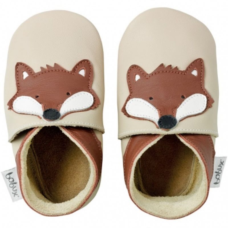 Chaussons bébé cuir Soft soles renard (9-15 mois) Bobux