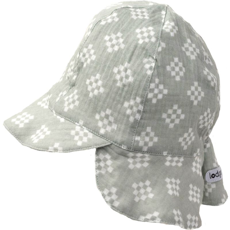 Chapeau d'été en coton Hatter Tribe Silt Green vert (6-12 mois) Lodger