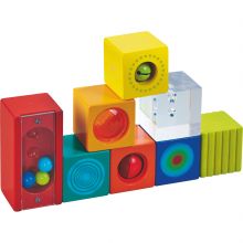 Cubes empilables avec grelots (8 cubes)  par Haba