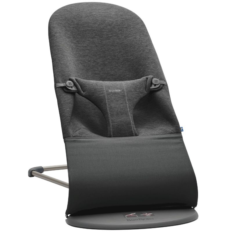 Transat Bliss à balancement Jersey 3D Gris Charbon BabyBjörn