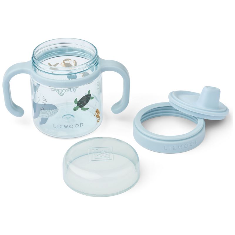 Tasse d'apprentissage Kylo Sea Creature (280 ml) Liewood Produit ouvert 2