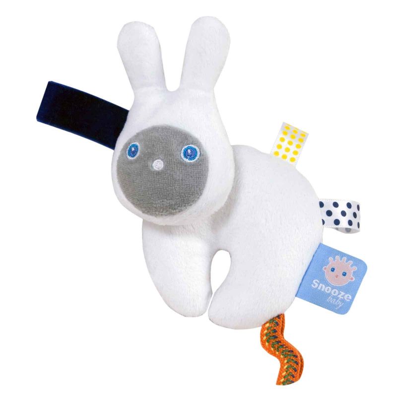 Doudou étiquette nouveau né Oxy Snoozebaby
