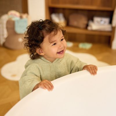 Poncho de bain en éponge Soft Matcha (1-3 ans)