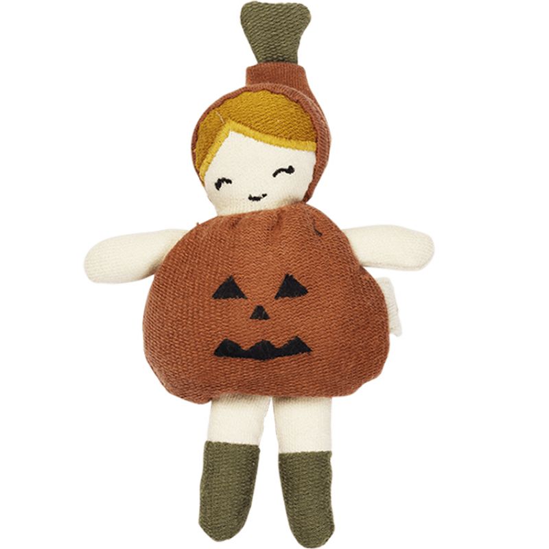 Mini poupée Halloween petite citrouille (14 cm) Fabelab