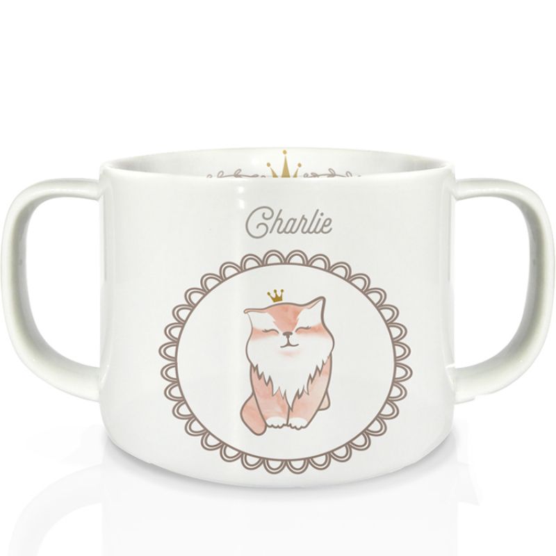 Tasse en porcelaine Chat (personnalisable) Gaëlle Duval