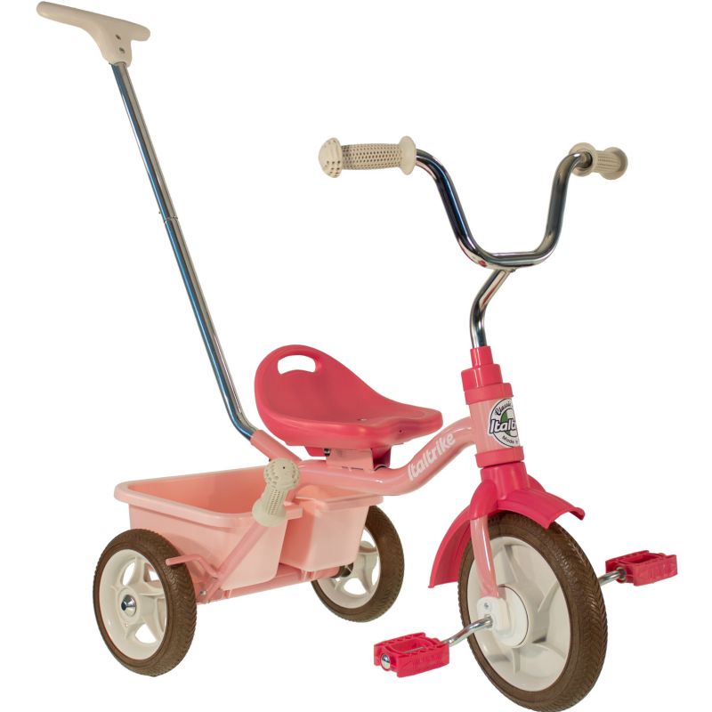 Tricycle Passenger avec panier arrière amovible rose Italtrike