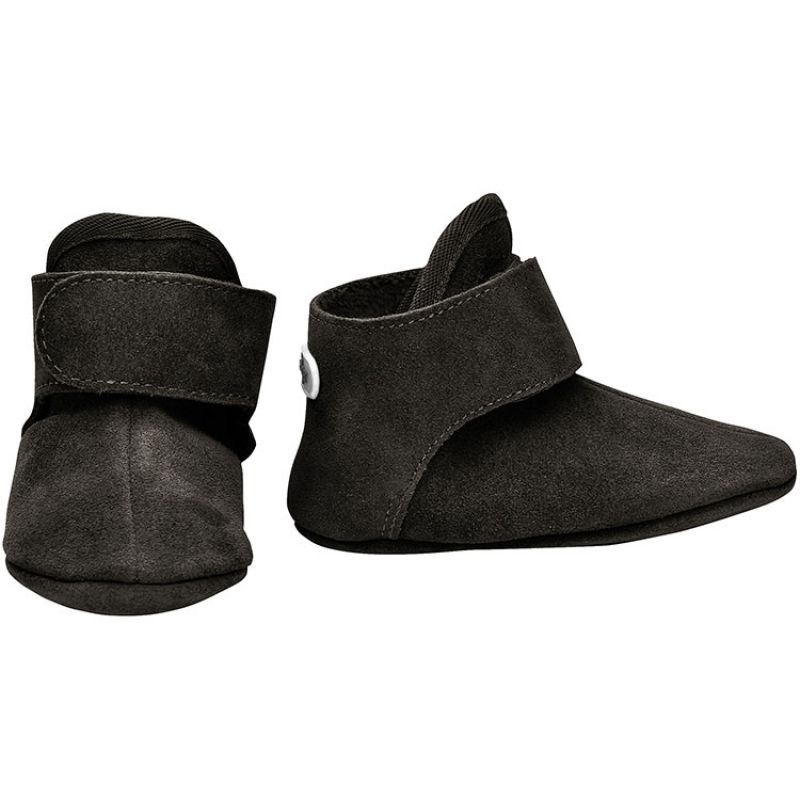 Chaussons en cuir noirs (12-15 mois) Lodger