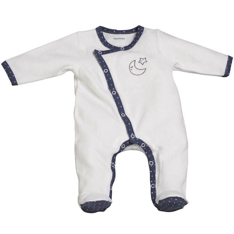Pyjama chaud Merlin blanc (Naissance) Sauthon