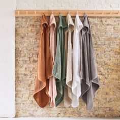 Cape de bain en éponge Ash green vert (75 x 75 cm)