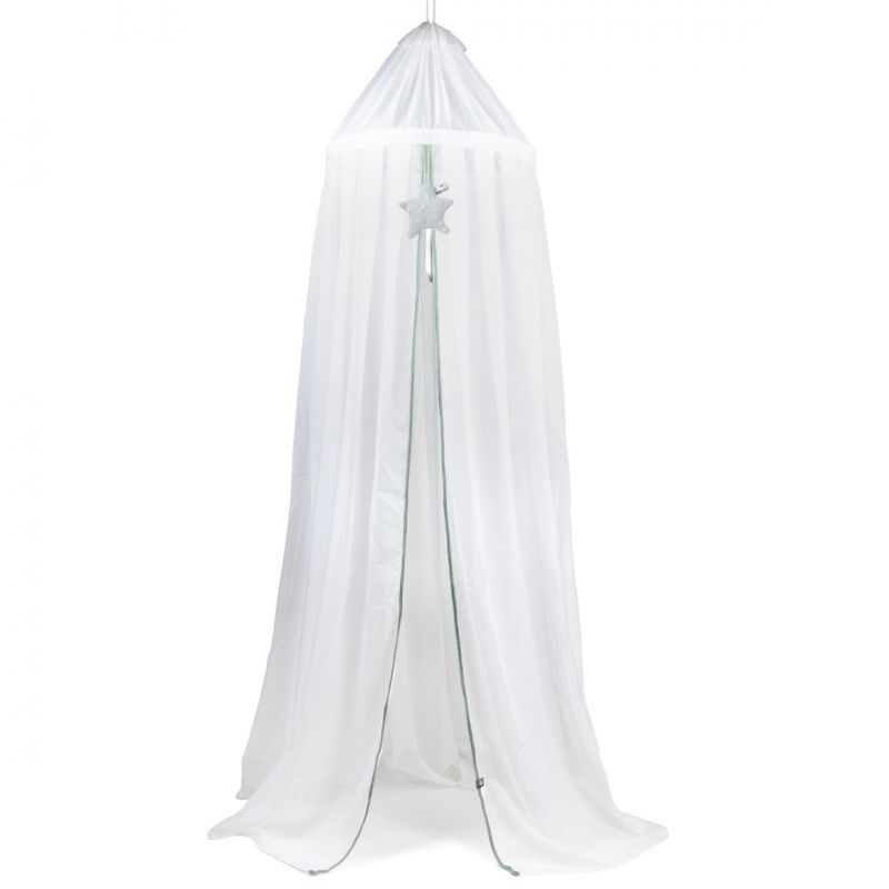 Ciel de lit Cable Uni gris vert Baby's Only