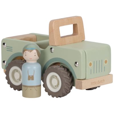 Voiture de Safari avec figurine Safari Friends Little Dutch