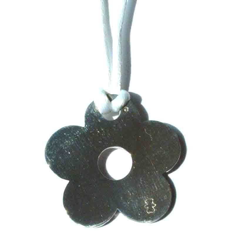 Médaille de berceau marguerite (argent 925°) Loupidou