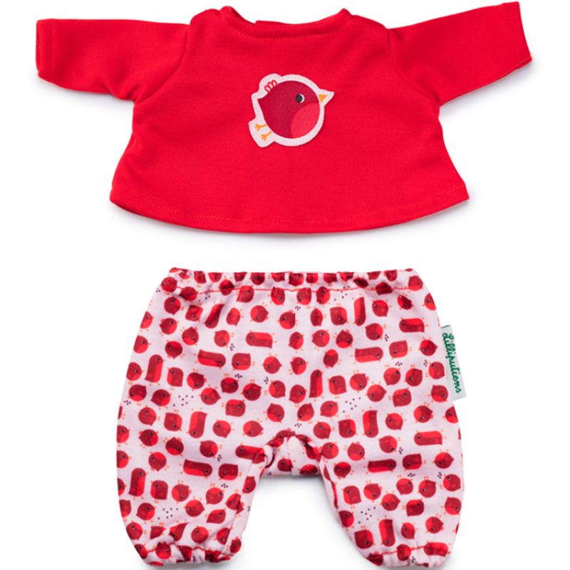 Pyjama oiseau rouge-gorge (pour poupée 36 cm) Lilliputiens