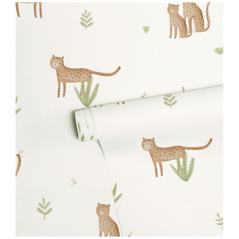Papier peint Samburu Léopard et feuillage (50 cm x 10m)  Lilipinso Produit 7