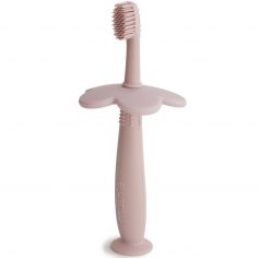Brosse à dent d'apprentissage fleur Blush - Mushie