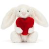 Peluche Bashful Lapin avec Coeur (18 cm)  par Jellycat