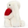 Peluche Bashful Lapin avec Coeur (18 cm)  par Jellycat