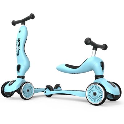 Porteur évolutif en trottinette Highwaykick 1 Blueberry Scoot and ride