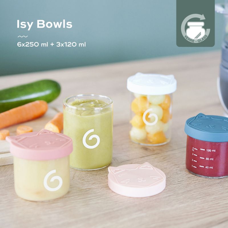 Lot de 9 pots de conservation Isy Bowls (6 x 250ml + 3 x 120ml) - Reconditionné Babymoov Produit 2