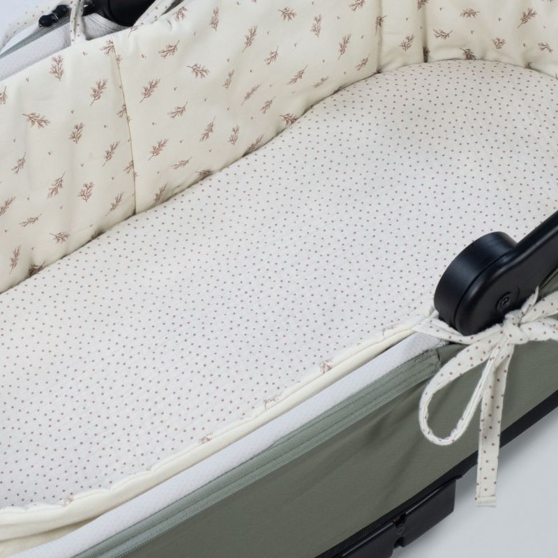Housse de nacelle avec tiges + Drap-housse pour nacelle Mimosa Rose Walking Mum Produit 4