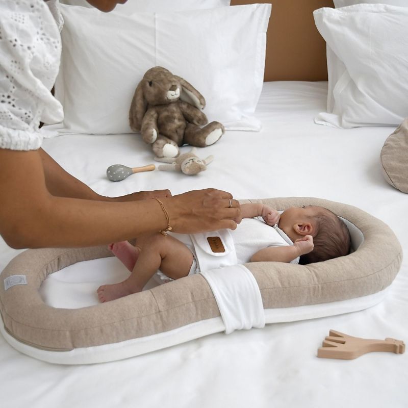 Réducteur de lit Cocoony Argile chiné (3 mois) Béaba Ambiance 3