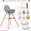 Kit de pieds longs pour chaise haute Evolu extra + repose-pieds Childhome Ambiance 6