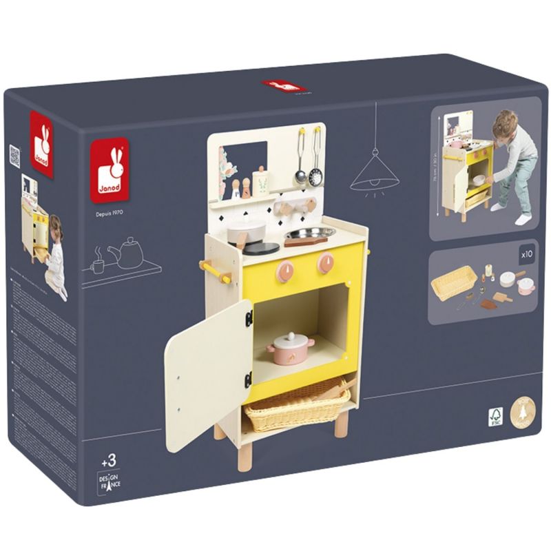 Cuisinière en bois Mamie Soleil (11 pièces) Janod Packaging 9