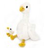 Peluche Oie maman et bébé Les Ptipotos Blanc (36 cm) Les Déglingos Produit 1