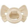 Sucette orthodontique en silicone Binky Bow Oat White (3 mois et +) Elodie Details Produit 1