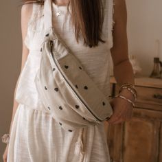 Sac banane cœur sable