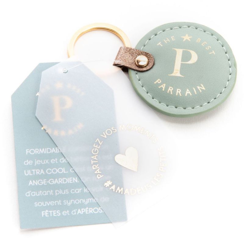 Porte clefs the best parrain Amadeus Les Petits Produit 1 grande taille