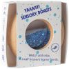 Hochet sensoriel Calm Donut bleue Petit Boum Packaging 3