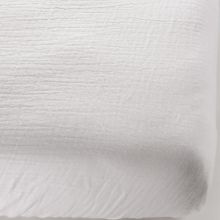 Drap housse en coton bio froissé Blanc (70 x 140 cm)  par Kadolis