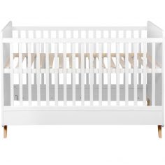 Lit bébé à barreaux Loft White (120 x 60 cm) - Quax