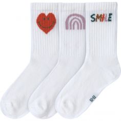 Lot de 3 chaussettes de tennis Little Gang Smile (pointure 19-22) - Lässig 