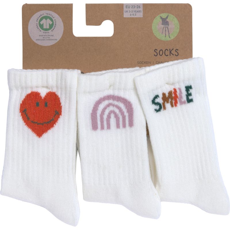 Lot de 3 chaussettes de tennis Little Gang Smile (pointure 19-22) Lässig Packaging 5