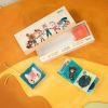 Set de naissance 3 livres sensoriels Jardin Lilliputiens Ambiance 2